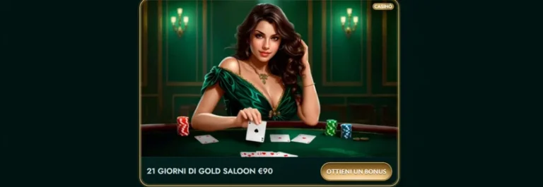 21 Giorni di Gold Saloon – Vinci Fino a €90 Ogni Giorno!